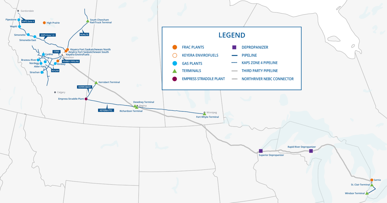 Operations map - Keyera